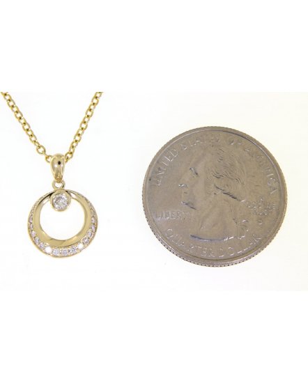 ROUND DIAMOND PENDANT (VP419)
