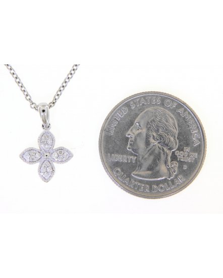 FOUR LEAF STYLE DIAMOND PENDANT (VP433)