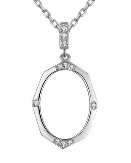 OVAL STYLE DIAMOND PENDANT (VP437)