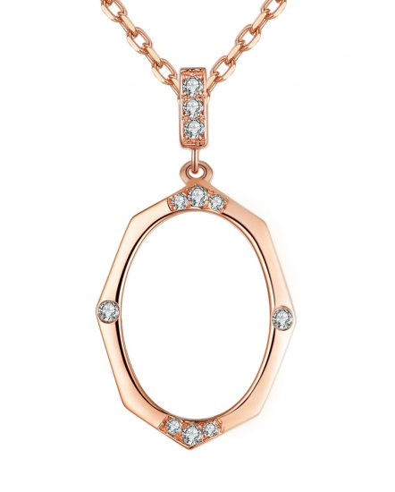 OVAL STYLE DIAMOND PENDANT (VP437)