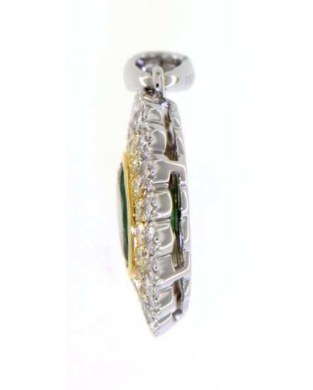 OVAL EMERALD DIAMOND PENDANT (VP438)
