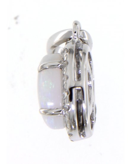 OVAL OPAL DIAMOND PENDANT (VP442)