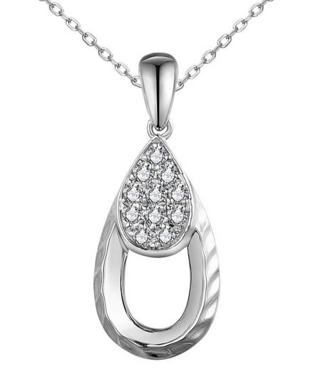 PEAR STYLE DIAMOND PENDANT (VP467)