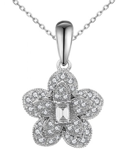 FLORAL STYLE DIAMOND PENDANT (VP470)