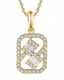 BAGUETTE DIAMOND PENDANT (VP490)