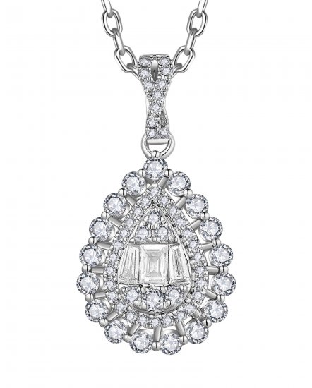 PEAR STYLE DIAMOND PENDANT (VP491)