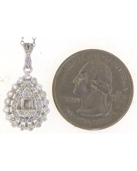 PEAR STYLE DIAMOND PENDANT (VP491)