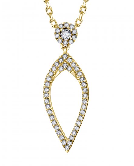 LEAF STYLE DIAMOND PENDANT (VP494)