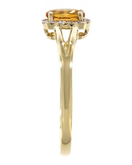 OVAL COLORED STONE DIAMOND RING (VR294)