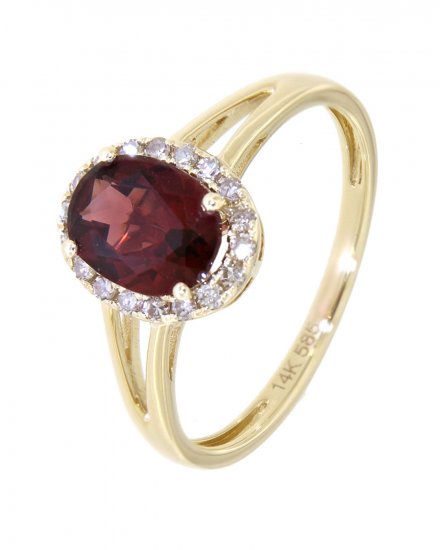 OVAL COLORED STONE DIAMOND RING (VR405)