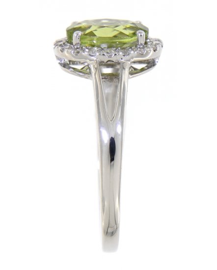 OVAL COLORED STONE DIAMOND RING (VR405)