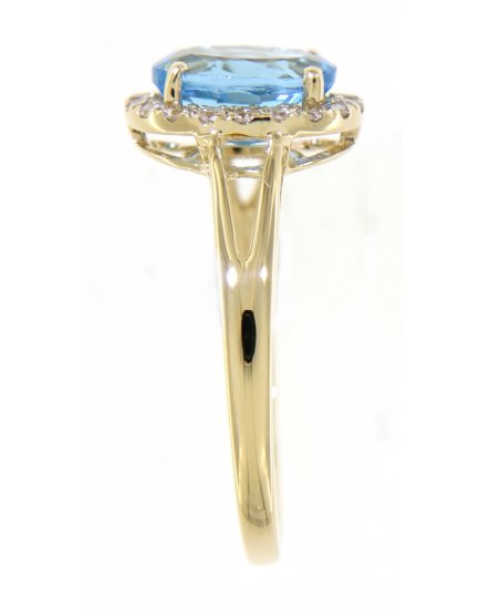 OVAL COLORED STONE DIAMOND RING (VR405)