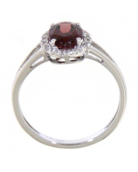 OVAL COLORED STONE DIAMOND RING (VR405)