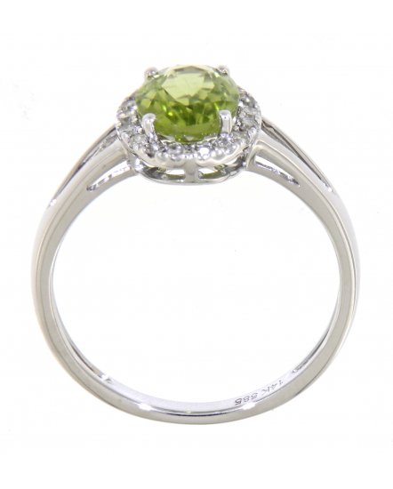 OVAL COLORED STONE DIAMOND RING (VR405)