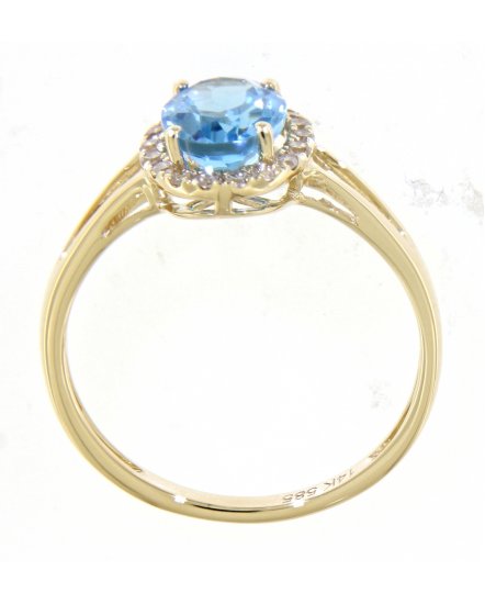 OVAL COLORED STONE DIAMOND RING (VR405)