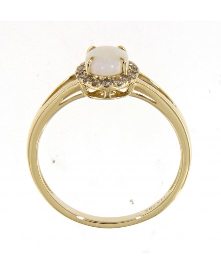 OVAL OPAL DIAMOND RING (VR442)
