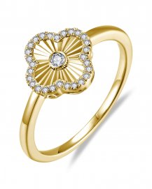 CLOVER STYLE DIAMOND RING (VR523)