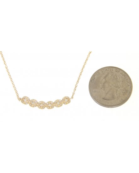 FOUR LEAF STYLE DIAMOND NECKLACE (TN231)