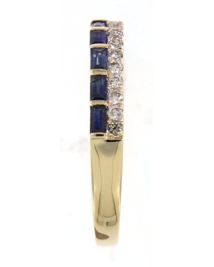 BAGUETTE SAPPHIRE DIAMOND BAND (TR3400)