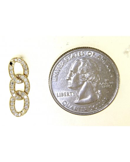 LINK STYLE DIAMOND DANGLING (TE1148)
