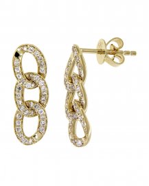 LINK STYLE DIAMOND DANGLING (TE1148)