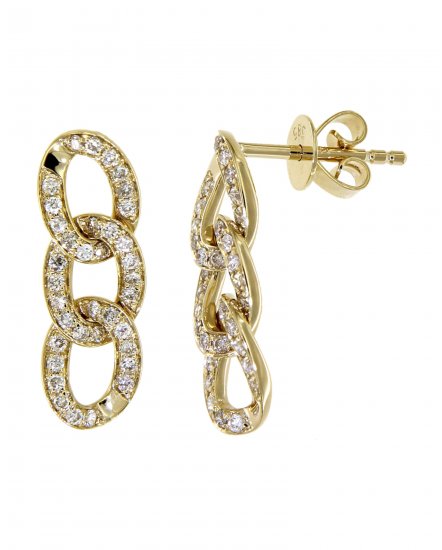 LINK STYLE DIAMOND DANGLING (TE1148)