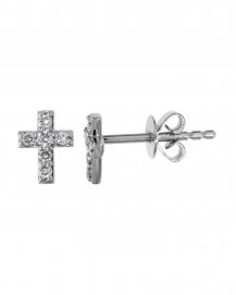 CROSS DIAMOND STUDS (TE1159)