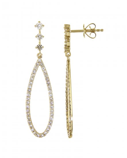  PEAR STYLE  DIAMOND DANGLING   (TE1173)