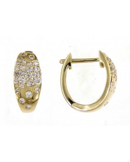 BEZEL DIAMOND HUGGIES (TE1305)