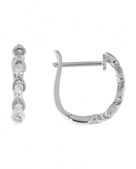  PEAR STYLE DIAMOND HUGGIES (TE777)