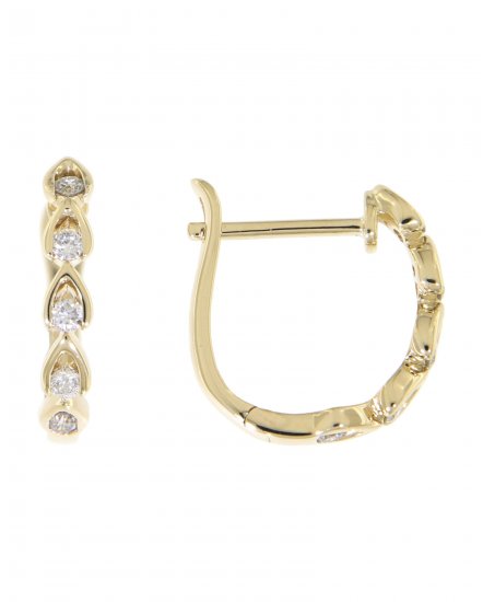 PEAR STYLE DIAMOND HUGGIES (TE777)