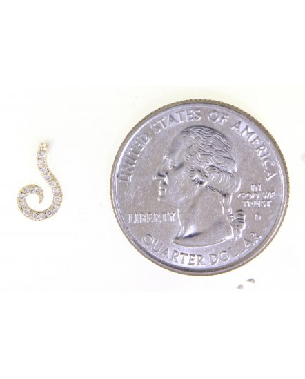 CURVED STYLE DIAMOND STUDS (TE850)