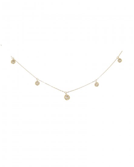 DIAMOND BY THE YARD DANGLE NECKLACE (TN322)