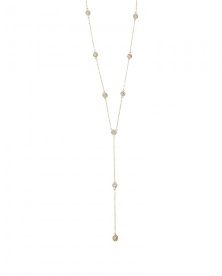 DIAMOND DANGLE DROP NECKLACE (TN345)