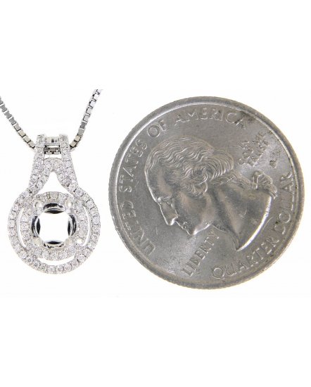SEMI MOUNT DIAMOND PENDANT (TP1021)