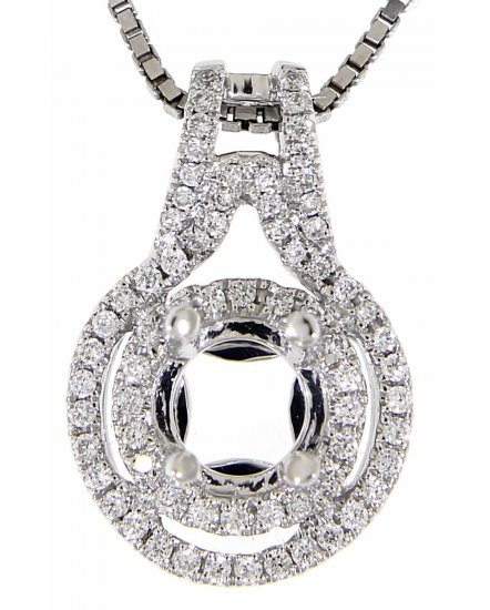 SEMI MOUNT DIAMOND PENDANT (TP1021)