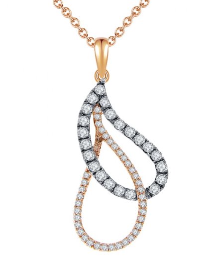 LEAF STYLE DIAMOND PENDANT (TP1334)