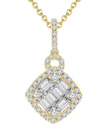 RHOMBUS STYLE DIAMOND PENDANT (TP1416)