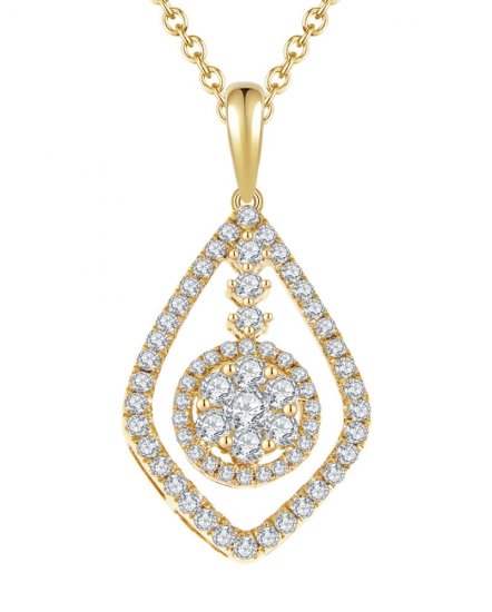 LEAF STYLE DIAMOND PENDANT (TP1487)