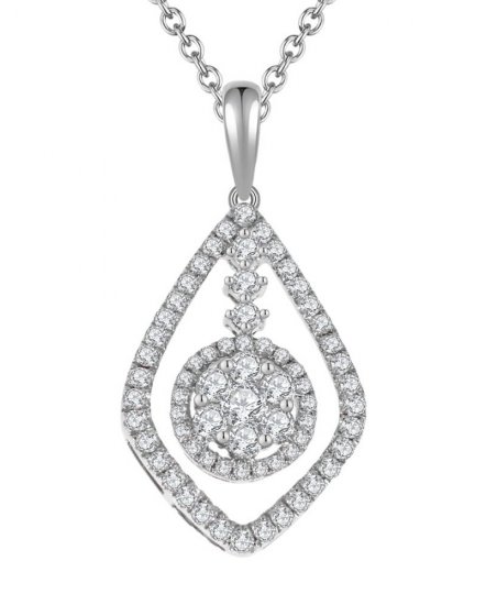 LEAF STYLE DIAMOND PENDANT (TP1487)