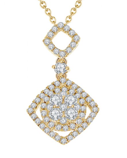 RHOMBUS STYLE DIAMOND PENDANT (TP1498)