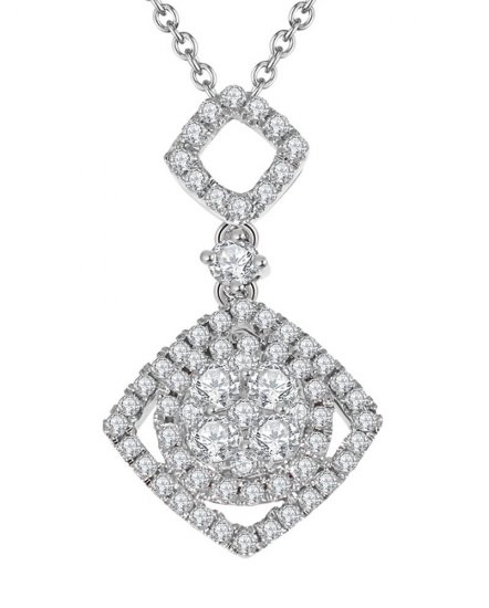 RHOMBUS STYLE DIAMOND PENDANT (TP1498)