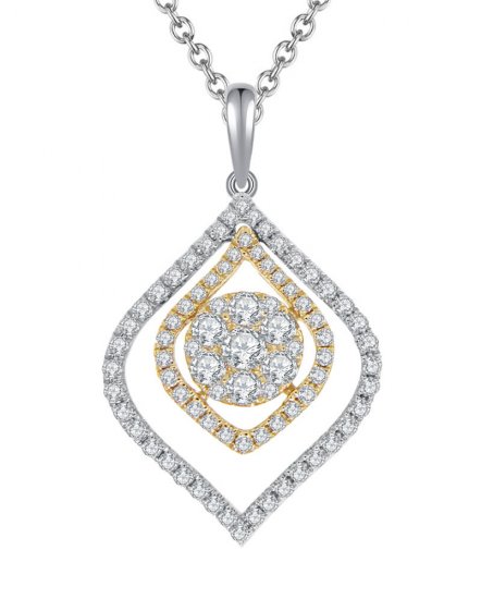 LEAF STYLE DIAMOND PENDANT (TP1507)