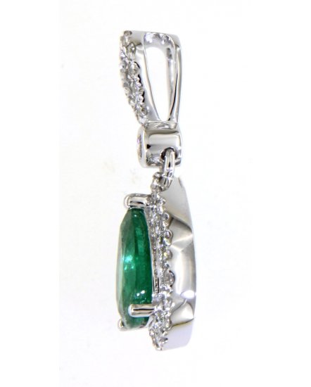 PEAR COLORED STONE DIAMOND PENDANT (TP2139)