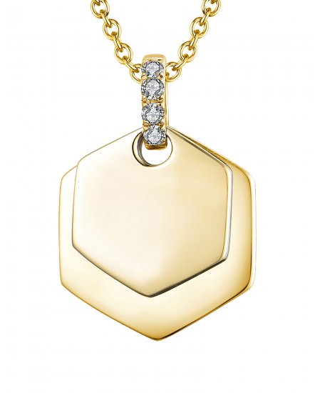 HEXAGON STYLE DIAMOND PENDANT (TP2166)