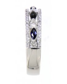 MARQUISE SAPPHIRE DIAMOND BAND (TR3004)