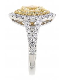 MULTI TONE MARQUISE DIAMOND ENGAGEMENT RING (TR3270)