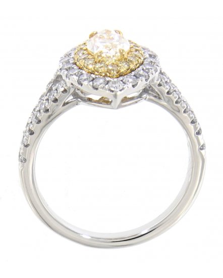 MULTI TONE MARQUISE DIAMOND ENGAGEMENT RING (TR3270)
