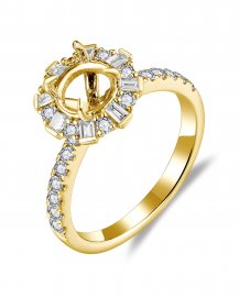 SEMI MOUNT DIAMOND ENGAGEMENT RING (TR5825)