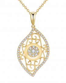 LEAF STYLE DIAMOND PENDANT (VP385)